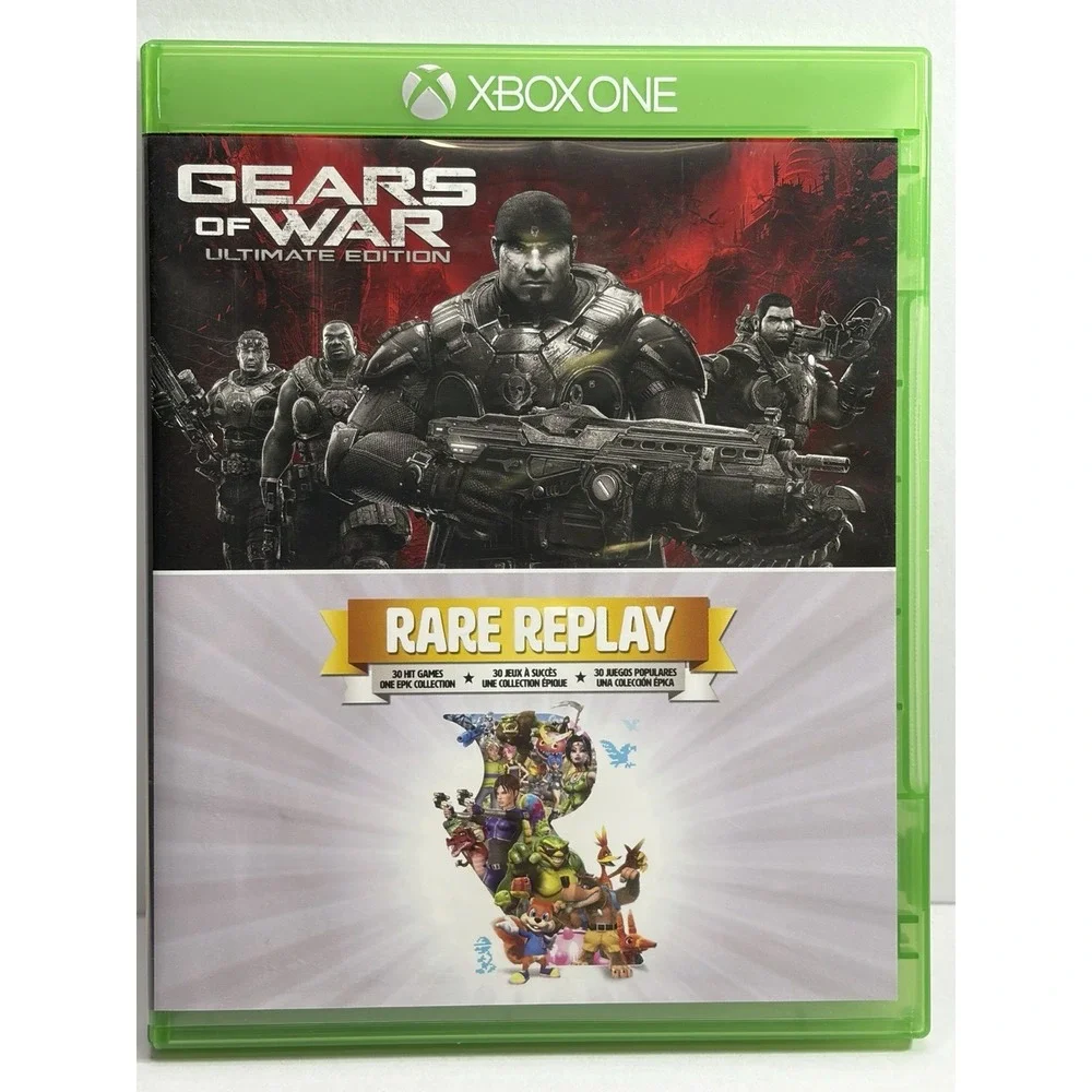 Microsoft Xbox One Game Lot Train Life Gears of War Rare Replay The Evil Within